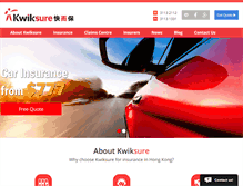 Tablet Screenshot of kwiksure.com